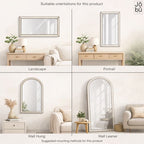 Takara - Full Length Gold Metal Rectangle Mirror - 200cm x 150cm - Joe’s Haven