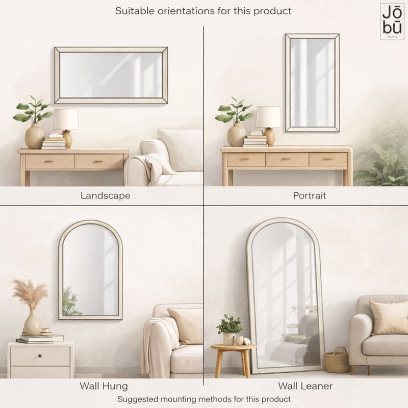 Takara - Full Length Gold Metal Rectangle Mirror - 200cm x 150cm - Joe’s Haven