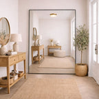 Takara - Full Length Black Metal Rectangle Mirror - 200cm x 120cm - Joe’s Haven