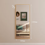 Takara - Full Length Leaner Gold Metal Rectangle Mirror - 150cm x 60cm - Joe’s Haven
