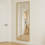 Takara - Full Length Gold Metal Rectangle Mirror - 180cm x 60cm - Joe’s Haven