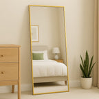 Takara - Full Length Gold Metal Rectangle Mirror - 180cm x 90cm - Joe’s Haven