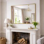 Takara - Gold Metal Rectangle Mirror - 120cm x 95cm - Joe’s Haven