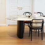Tambo Oval Dining Table, Pebble Shape, Sintered Stone - Joe’s Haven
