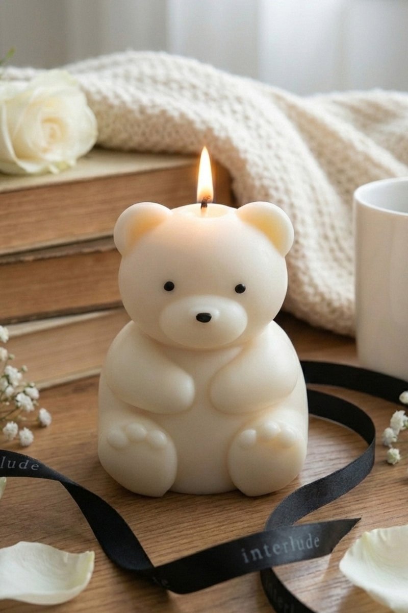 Teddy Bear Candle - Joe’s Haven