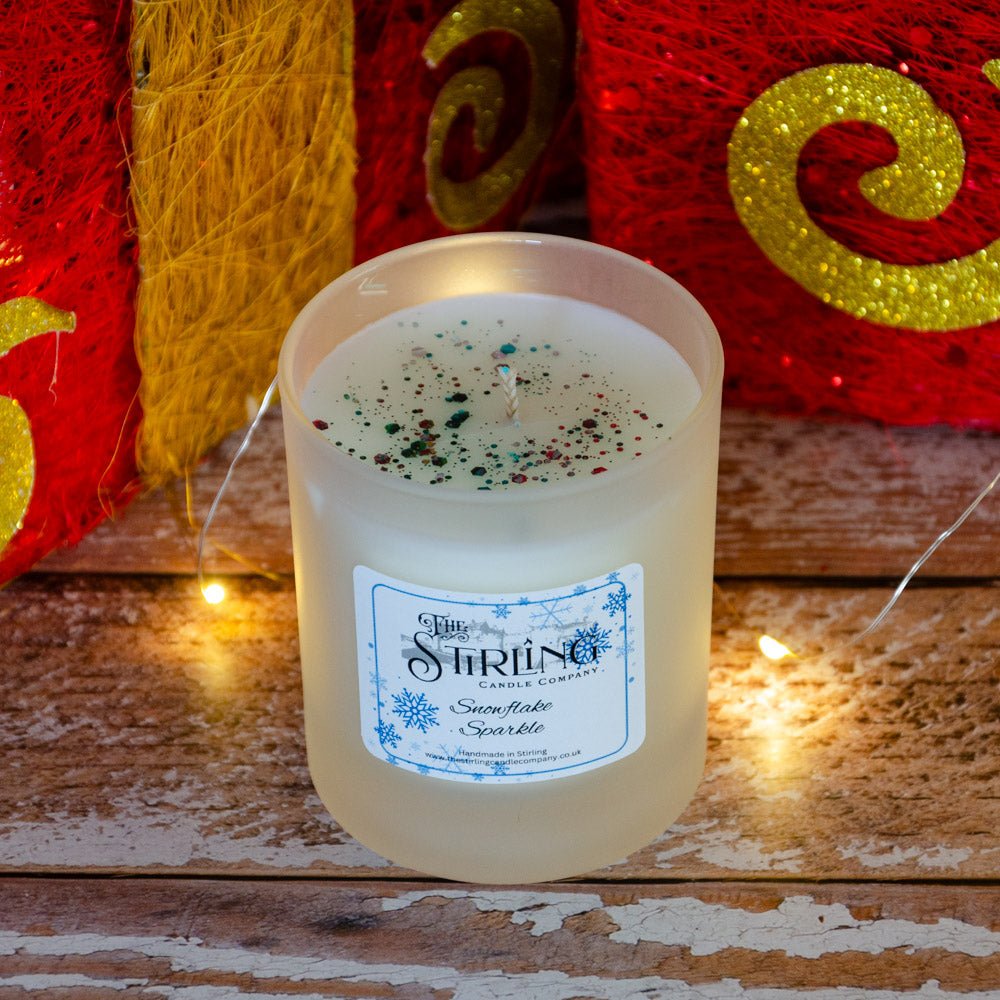 Snowflake Sparkle - Medium Candle - Joe’s Haven