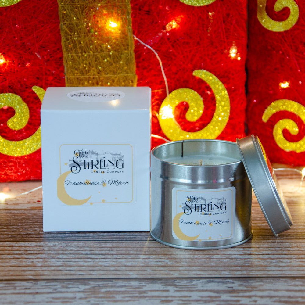 Frankincense & Myrrh - Travel Tin Candle - Cotton Wick - Joe’s Haven