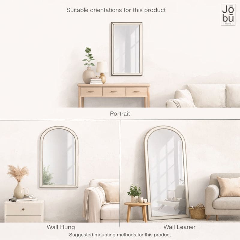 Tomi - Black Metal Arched Lattice Window Mirror - 95cm x 120cm