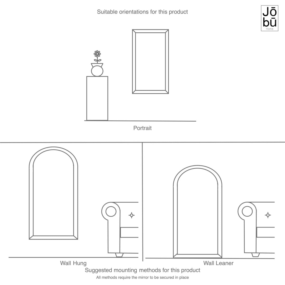 Tomi - Full Length Black Metal Arched Lattice Window Mirror - 200cm x 120cm - Joe’s Haven