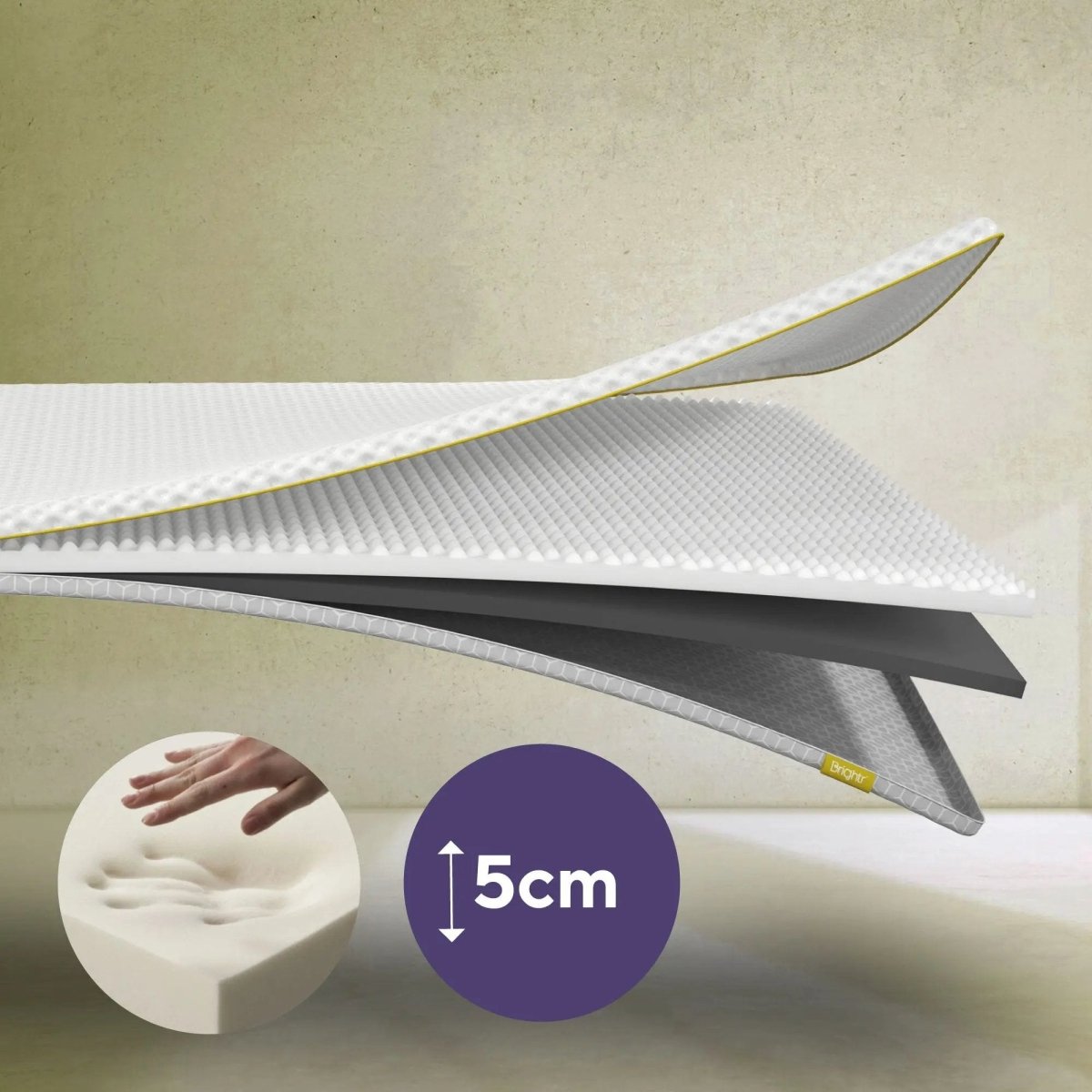 Brightr® Aurora 2 in 1 Memory Foam mattress topper - Joe’s Haven