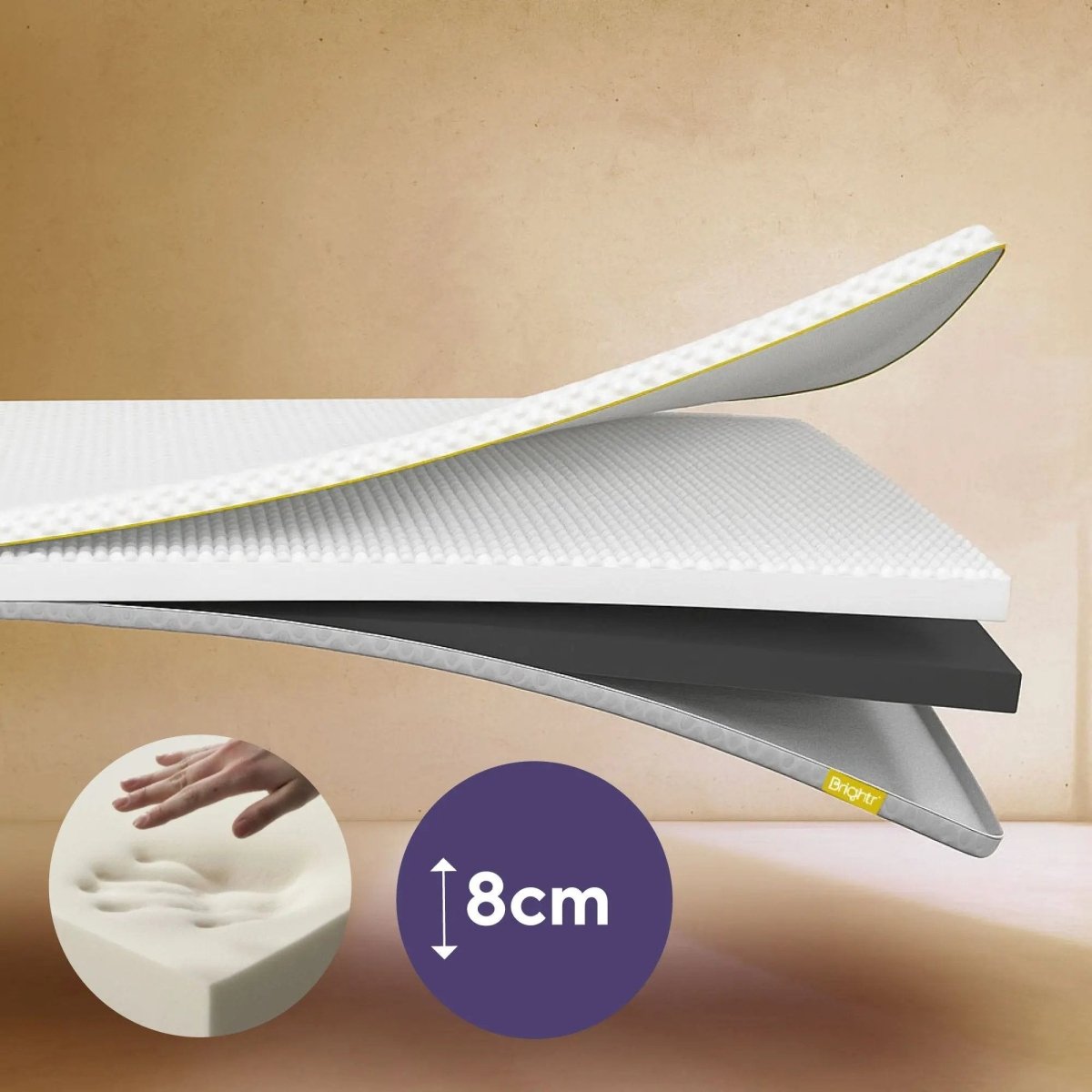 Brightr® Aurora Deluxe 2 in 1 Memory Foam mattress topper - Joe’s Haven