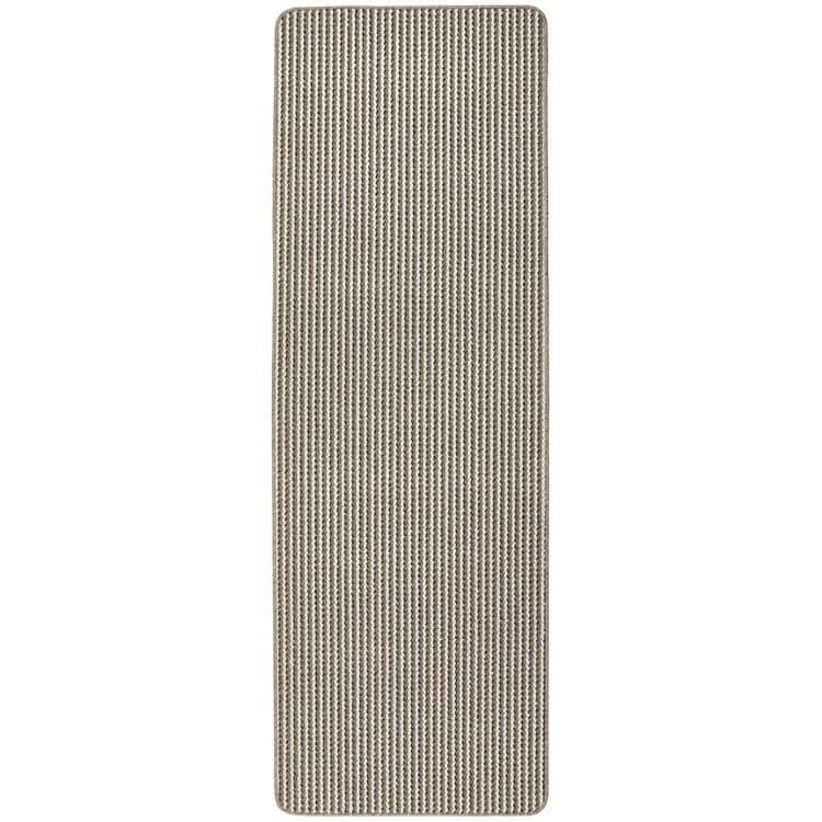 Twist Stripe Washable Mat and Runner Beige - Joe’s Haven