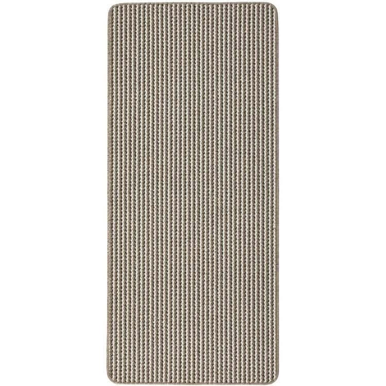 Twist Stripe Washable Mat and Runner Beige - Joe’s Haven