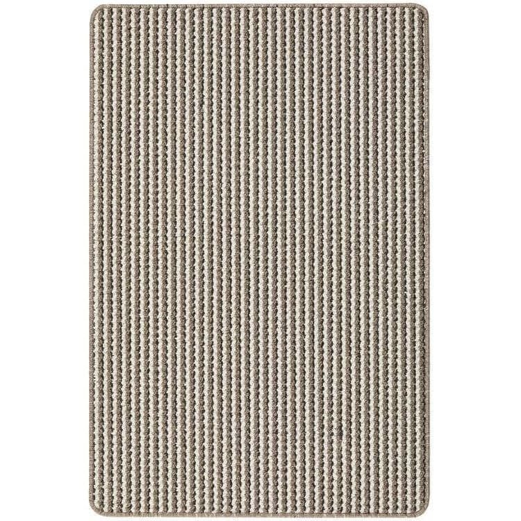 Twist Stripe Washable Mat and Runner Beige - Joe’s Haven