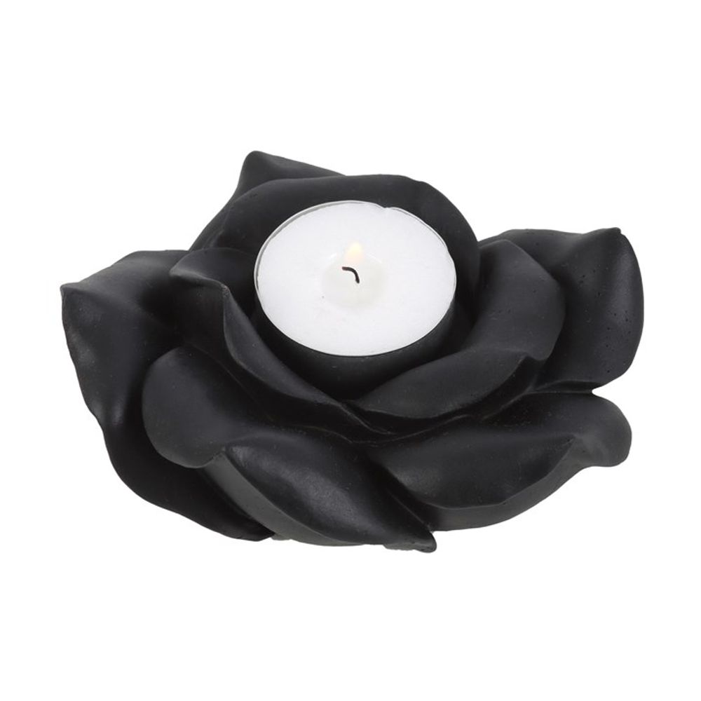 Black Rose Resin Tealight Candle Holder - Joe’s Haven