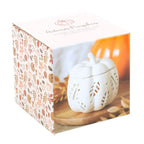 Off White Autumn Leaves Pumpkin Oil Burner - Joe’s Haven