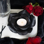 Black Rose Resin Tealight Candle Holder - Joe’s Haven