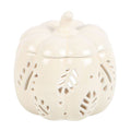 Off White Autumn Leaves Pumpkin Oil Burner - Joe’s Haven