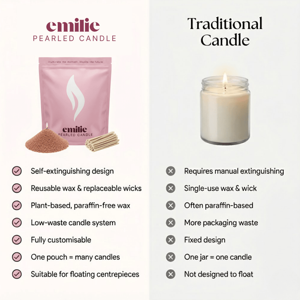 Sweet Dreams Scented Pearled Candle - Joe’s Haven