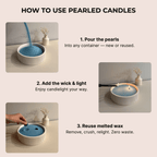 Peppermint Scented Pearled Candle - Joe’s Haven