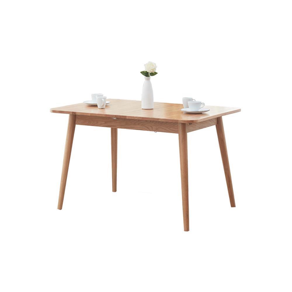 Delicia Extendable Dining Table, Ash - Joe’s Haven