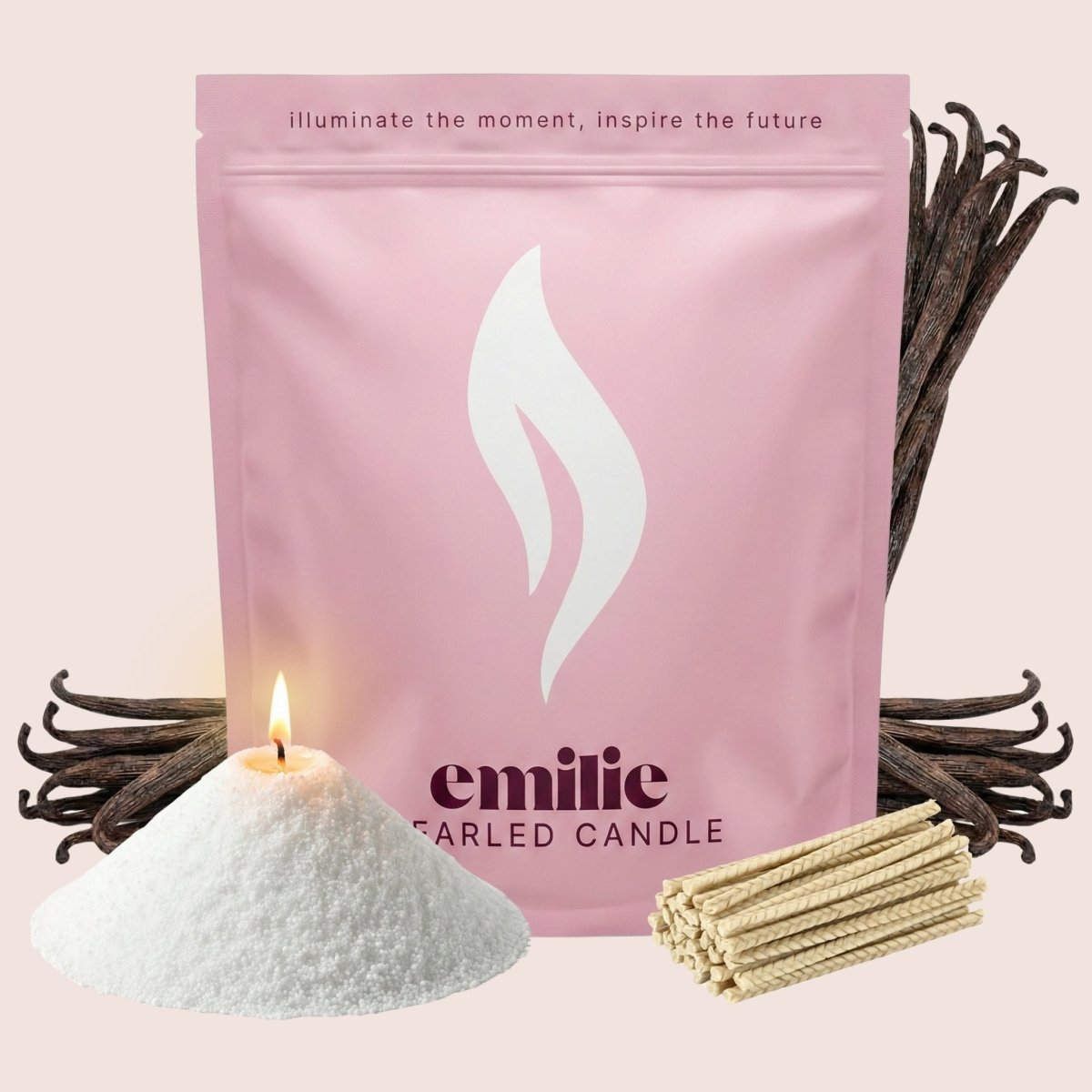 Vanilla Scented Pearled Candle - Joe’s Haven