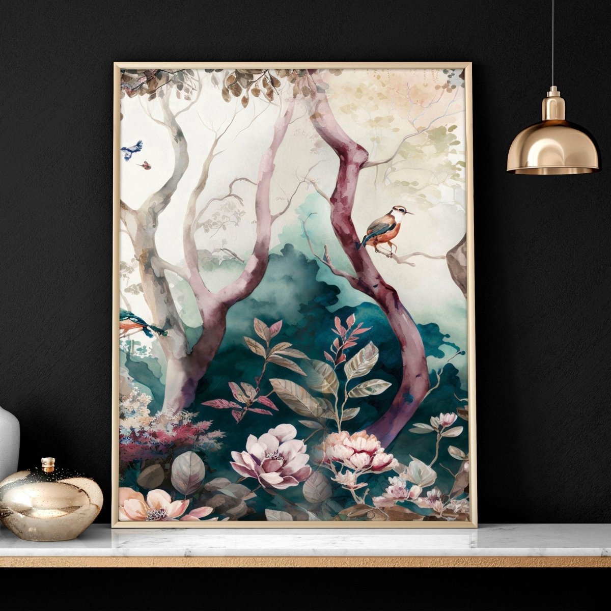 3 set of wall art | chinoiserie prints for living rooms - Joe’s Haven