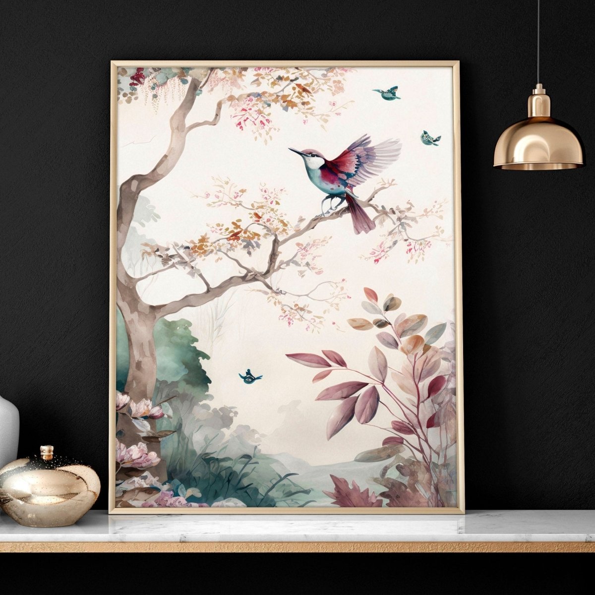 3 set of wall art | chinoiserie prints for living rooms - Joe’s Haven