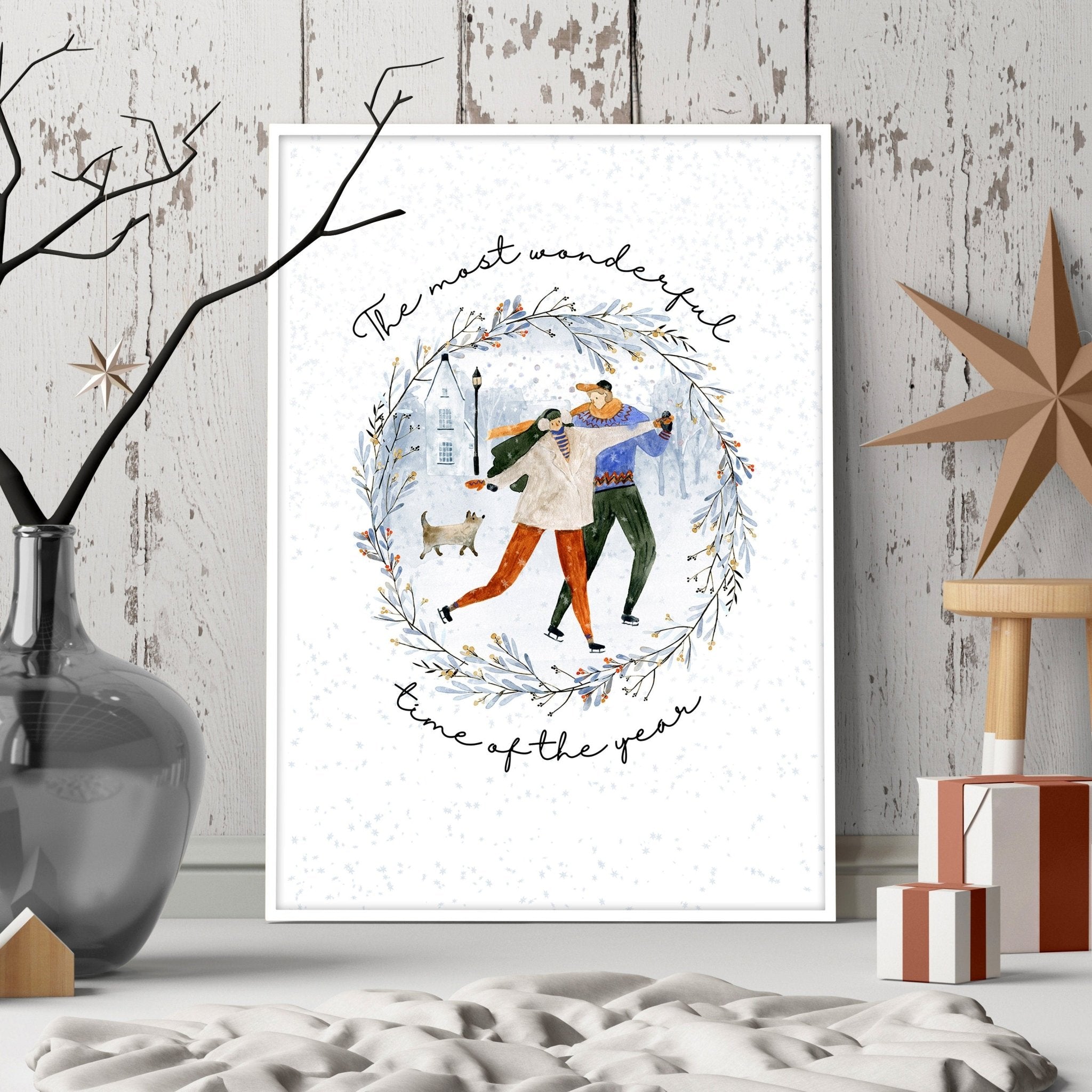 Christmas wall art print
