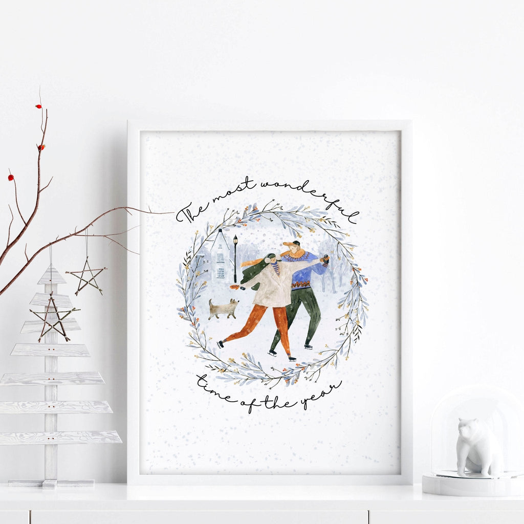 Christmas wall art print