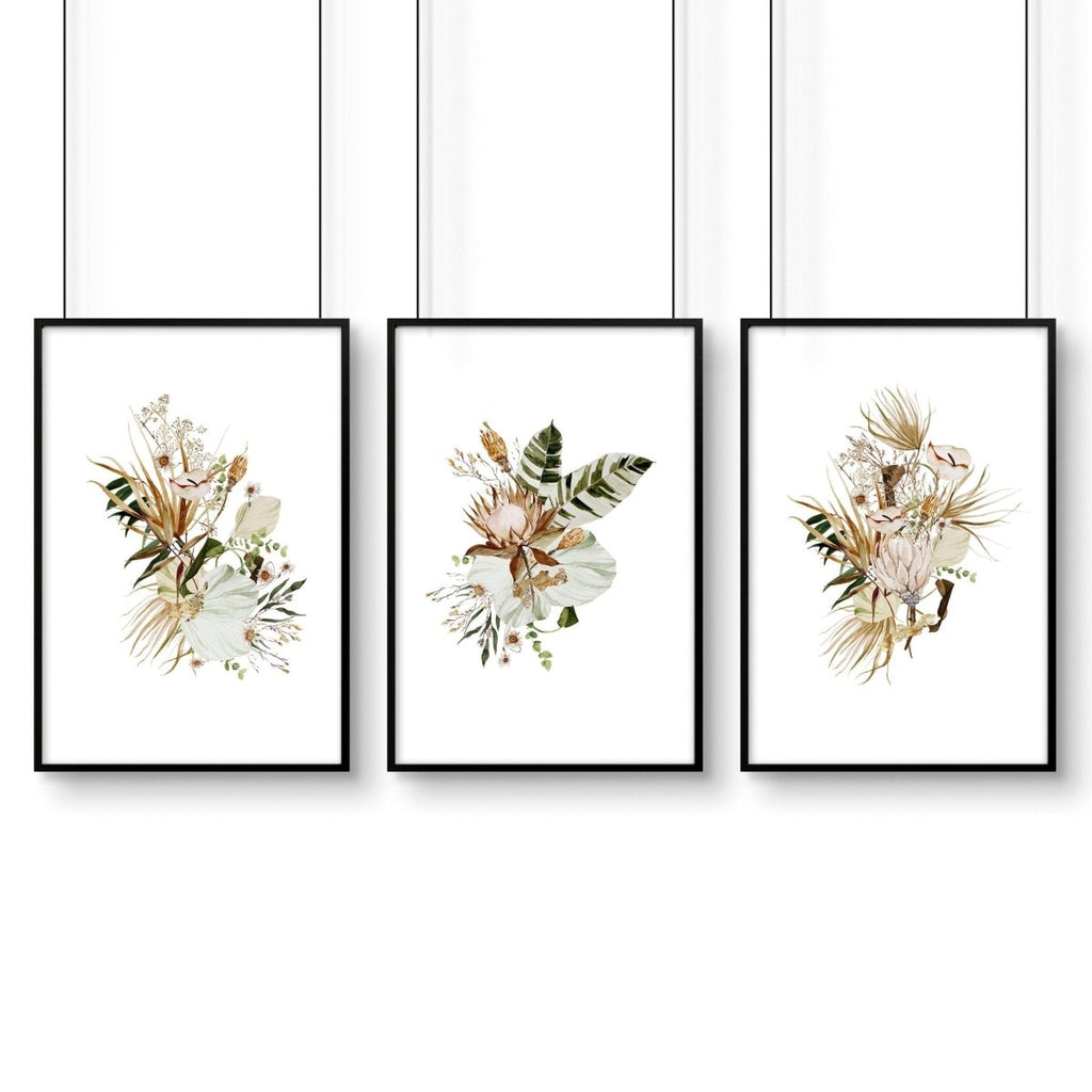 3 pictures above bed | set of 3 framed wall art - Joe’s Haven