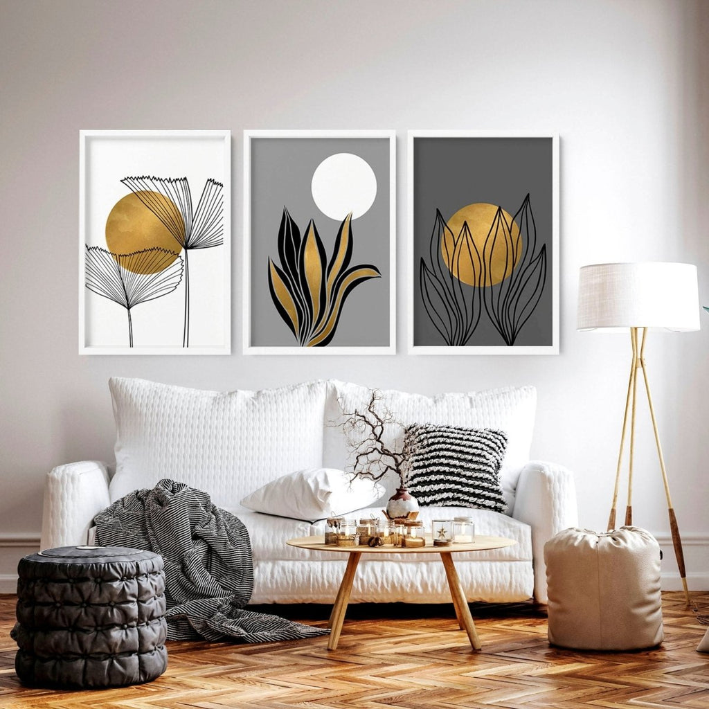 Pictures for the hallway | set of 3 framed wall art prints - Joe’s Haven