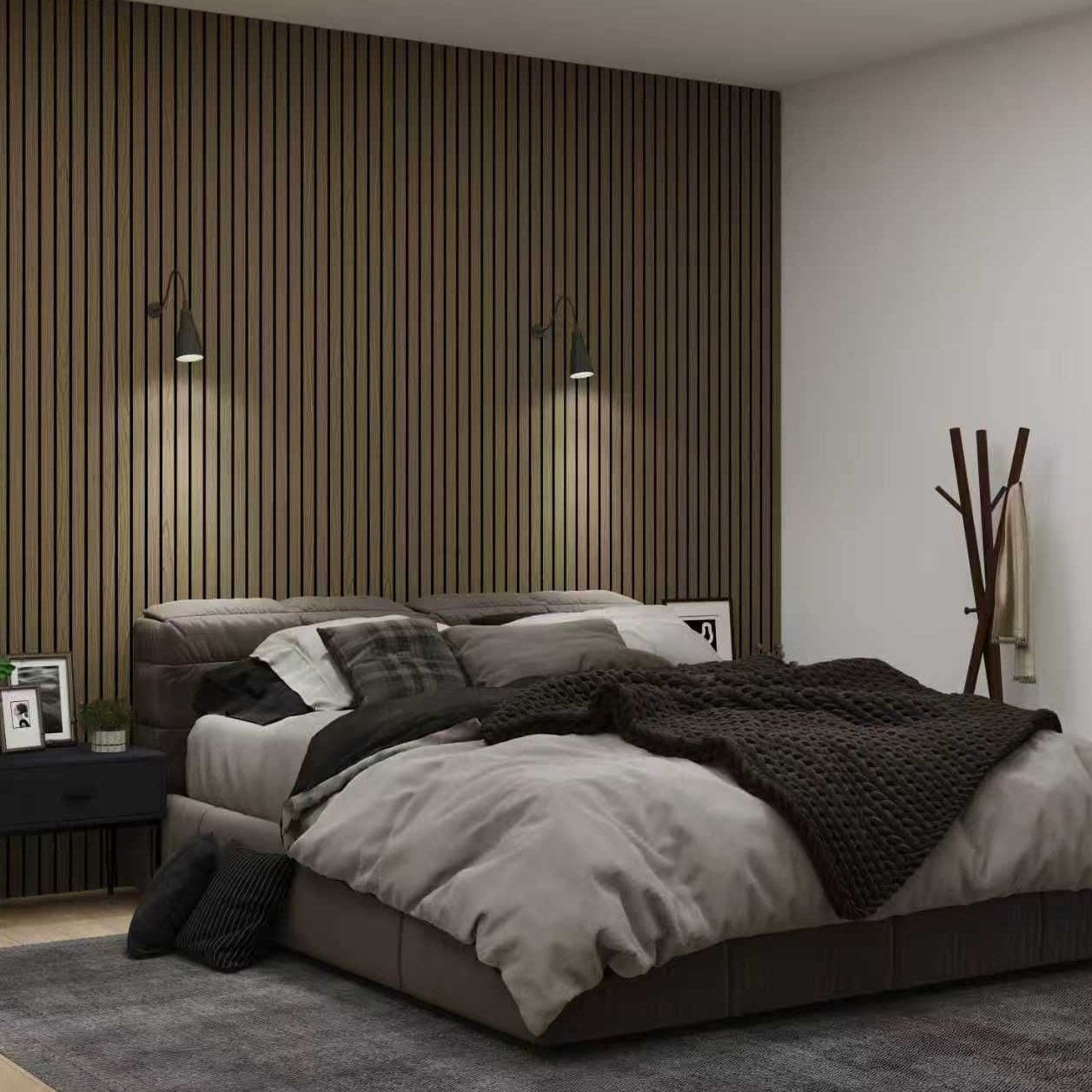 Walnut Acoustic Wall Panels - Joe’s Haven