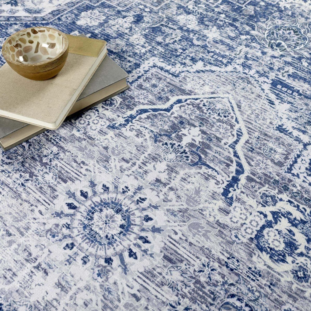 Washable Rug Eterna Blue - Joe’s Haven