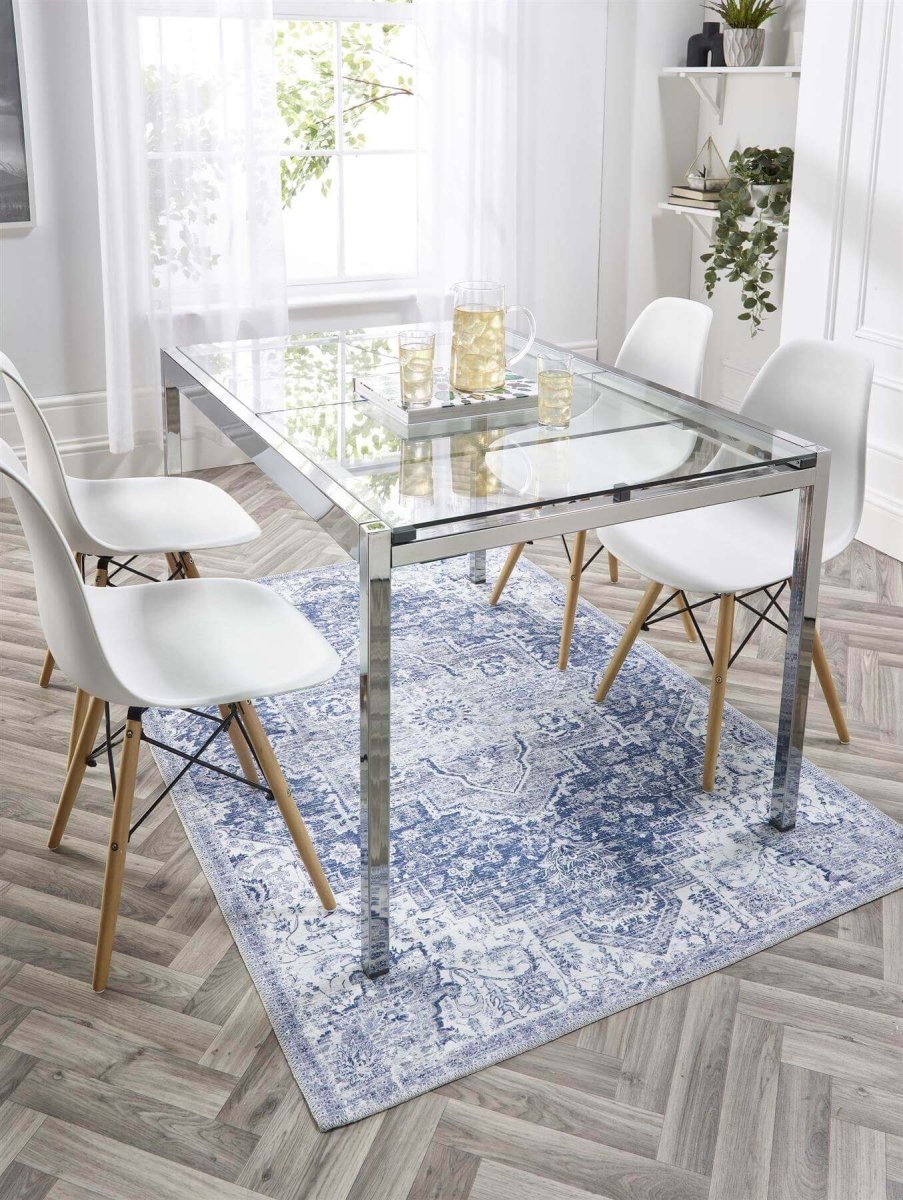 Washable Rug Eterna Blue - Joe’s Haven