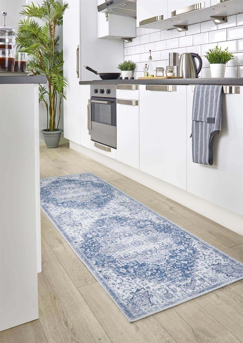 Washable Rug Eterna Blue - Joe’s Haven