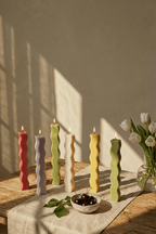 Wavy Pillar Candle - Joe’s Haven