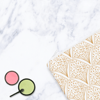 White Abstract Make Up Bag - Joe’s Haven