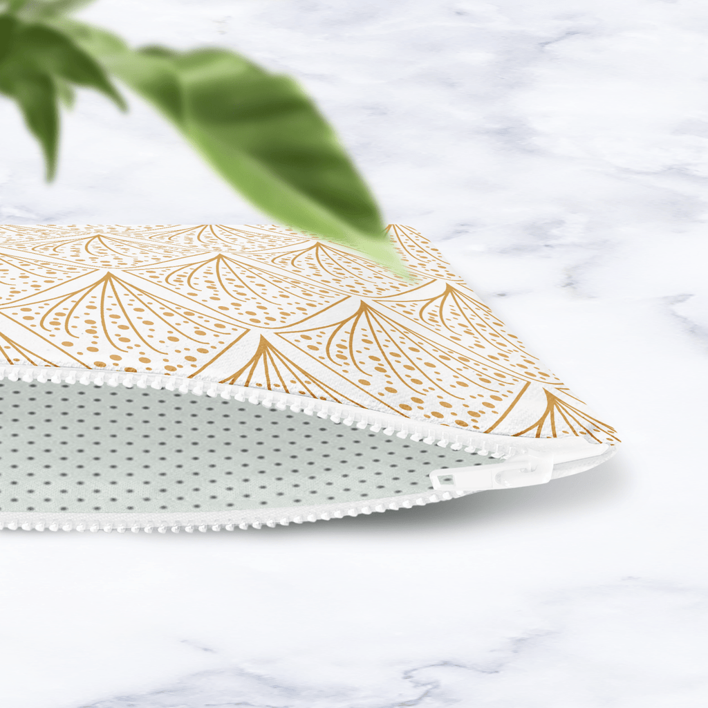 White Abstract Make Up Bag - Joe’s Haven