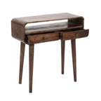 Franklin Dark Mango Wood Console Table with 2 Drawers - Joe’s Haven