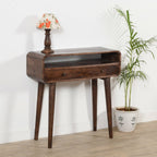 Franklin Dark Mango Wood Console Table with 2 Drawers - Joe’s Haven