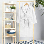 Women's Hydro Ribbed Ultra Soft 100% Cotton Hooded Bath Robes - Joe’s Haven
