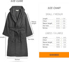 Women's Hydro Ribbed Ultra Soft 100% Cotton Hooded Bath Robes - Joe’s Haven