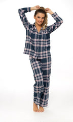 Women's Soft Cotton Flannelette Check Pyjama Set - Joe’s Haven