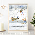 Christmas wall hanging decoration art print