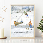 Christmas wall hanging decoration art print