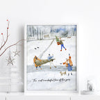 Christmas wall hanging decoration art print