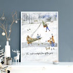 Christmas wall hanging decoration art print