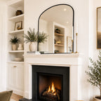 Yoko - Black Metal Gentle Arch Mirror - 120cm x 95cm - Joe’s Haven