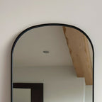 Yoko - Black Metal Gentle Arch Mirror - 160cm x 60cm - Joe’s Haven